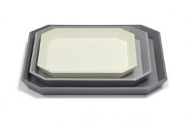 SQUARE TRAY WITH BEVELLED - CDTL1026